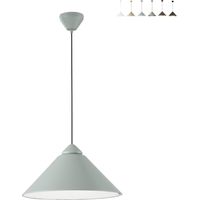 Lámpara colgante moderna de metal con difusor cónico BigBang - Verde oscuro