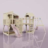Tour de jeux Polarplay Liv Rosa 503 x 400 cm Balançoire bébé