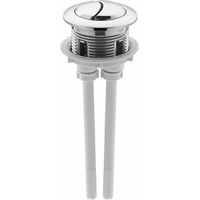 38Mm toilette bouton poussoir double bouton de chasse galvanoplastie réservoir d'eau toilette Valve accessoire de remplacement pour une utilisation répétée