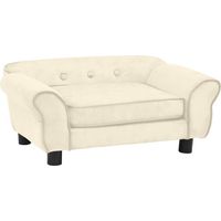 Divano per cani 72 cm peluche crema 020000137