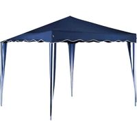 Cenador de acero y poliéster azul 3x3 m Marilia
