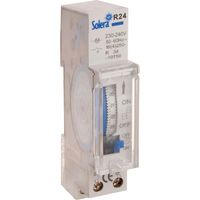 Solera Timer Bianco 230V 16A 24h Programmazione