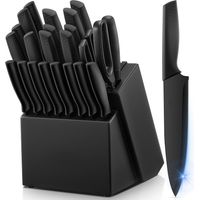 Couteaux de cuisine FOHERE 23 pièces avec affûteur intégré