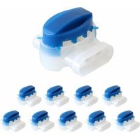 Ahlsen Kabelverbinder 10x Stecker für Begrenzungskabel, Reparaturset für Mähroboterkabel, Kabelklemme, zum Verbinden von Kabelenden