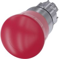 Siemens 3SU1050-1HB20-0AA0 Coup de poing d'arrêt d'urgence collerette métal, finition brillante IP66