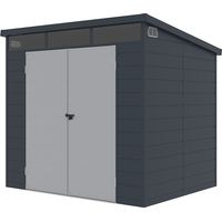Casetta box attrezzi da giardino in polipropilene 238x191x215cm Bolsena