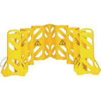 Cancello di sicurezza in PE giallo B600xH1000mm mobile, 16 pezzi