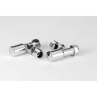 Milano Angled Valve set with Chrome Metal Caps