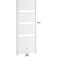 Kermi Radiatore da bagno e soggiorno Basic plus, HxLxP: 1770x599x35 mm, colore: bianco, posizione valvola: sinistra, 10 bar, potenza termica 75/65-20: 993 Watt, E0V1M1800602LXK