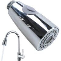 Tête de pulvérisation de robinet extractible, remplacement de la tête de robinet extractible - Remplacement du pulvérisateur de robinet de cuisine - Pièces simples de robinet d'évier de-Crezuo
