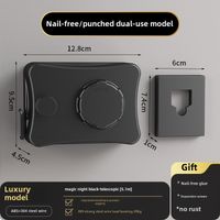 Étendoir à linge invisible noir, 5,1 m, sans perçage, pour toilettes intérieures, télescopique, pour balcon, corde à linge décorative