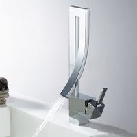 Robinet de Lavabo Artisanal en Cuivre Doré Élégant pour Salle de Bains Moderne -KZQ