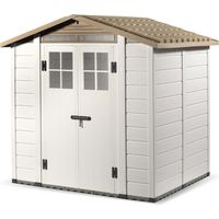 Tuscany Evo 6'6" x 5'4" 200 Apex Plastic Shed Double Door with Two Perspex Windows