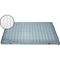 ACO Gitterrost mit Zarge verzinkt Stahl Maschenweite 30x10mm 60 x 40 cm Höhe:2cm