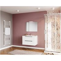 MOBILE BAGNO IBIZA 80 SOSPESO 2 CASS BIANCO