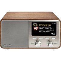 Albrecht DR 760 Radio de table DAB+, FM DAB+, AUX, Bluetooth Boîtier en bois véritable, avec caisson d'enceinte bois, m