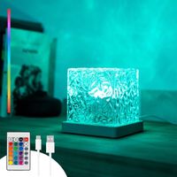 InnovaGoods Boralamp Wiederaufladbarer LED-Projektor Transparent Grau