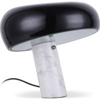 Spuing Schreibtischlampe Marmor / Stahl / Opalglas Schwarz