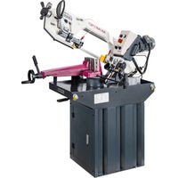 Scie à ruban pour métaux 225 mm – Capacité de coupe ronde 0-60° – Moteur 1,1 kW 400V – 2 vitesses 45/90 m/min – Hauteur lame 27 mm – Optisaw