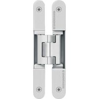 Paumelle Tectus 240 3D laqué argent – Charge max 60kg – Réglable 3D – Pour portes intérieures affleurantes – Boîte de 2 pièces – Simonswerk