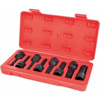 Jeu de 8 douilles à chocs TORX - Douille longue monobloc Torx 1/2" (12,5 mm)