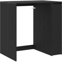 vidaXL Wash Machine Cabinet Black Oak 87 x 60 x 89 cm Engineered wood