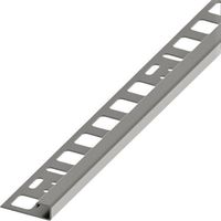 Quadratprofil Quadec-E Edelstahl 2,5 m 5,5 x 28 mm Abschlussprofil