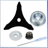 pair Lama per decespugliatore con adattatore per lama tosaerba, kit di manutenzione