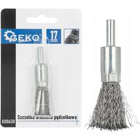 Cepillo de alambre trenzado GEKO de 17 mm para óxido y pintura.