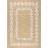 Tapis tissé extérieur intérieur Nature Jute - Rond Ø 120 cm