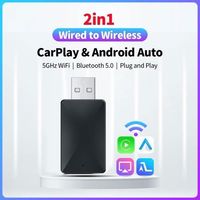 Adaptateur CarPlay sans fil Mini Box 2 en 1 - Bluetooth 5.5 - Compatible 99% voitures - Plug and Play
