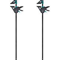 wolfcraft - Set di 2 morsetti a una mano PRO MAX - Apertura fino a 915 mm - Forza di serraggio max. 250 kg - cod. 8668060