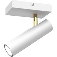 Spot mur/plafond orientable blanc 1xGU10 Axion Luminex