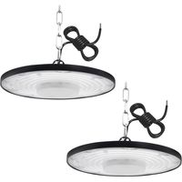 (4pcs) 200W LED UFO High Bay Lumière,6500K Blanc Froid UFO Spot High Bay Lumière 20000LM Projecteur LED Industriel IP65 Étanche Spot High Bay Lumière,UFO LED Spot pour Gymnase Usine Entrepôt