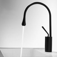 Rubinetto Bagno Lavabo Moderno Miscelatore Monocomando Lavabo Calda e Fredda Disponibile Nero