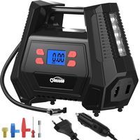 Compresseur Voiture - Double Alimentation AC/DC - 150 PSI - Gonflage Rapide - Écran LCD