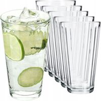 KADAX Verres à boire en verre neutre Calcium - Verres à eau universels - Pour boissons - Mojito - 360 ml - 6