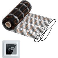 Natte chauffante WARMON CLASSIC LIGHT 100 W/m² avec Thermostat MCS 750 intelligent WiFi tactile blanc - 3 m²