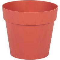 Pot de fleur Toscane Ø13 x 11,7 cm rond - 1,1 Litres - Orange Terre Battue - EDA