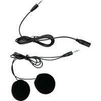 Interface de casque de moto d'écoute de 3,5 mm (avec câble d'extension) , casque de moto complet (avec haut-parleurs doubles de qualité sonore