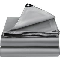 Bâche Imperméable, Bâche de Protection en Polyéthylène, UV Résistant Bache Camion, Pergola, Serre, Baches Imperméables pour Exterieur, Jardin, Tonnelle, Camping, Meubles, Argent-2x3m