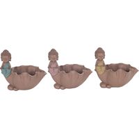 Signes Grimalt Figure di figure di Buddha Buddha Portavela 3u. 9x16x14 cm Buddha marrone 28805