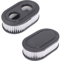Filtre à air ovale noir pour tondeuse MTD BS-798452 Briggs & Stratton- Lot de 2