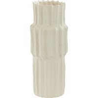 Vase en céramique LONGA mini crème – Ø14,5x36 cm