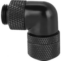 G1/4"-Drehwinkelverschraubung – Verlängerungsadapter – PC-Wasserkühlung – Schwarz – Mugast