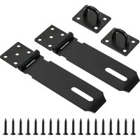 2er-Packung Schuppentür-Überfalle und Klammern, Hochleistungs-Vorhängeschloss, 5"