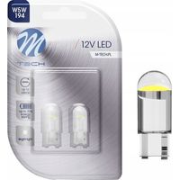 Ampoules W5W LED Diodes Lentille Blanche Cristal
