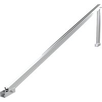 Vorgefertigtes offenes Aluminium-Dreieck. Geeignet für PSE-C- und PSE-A-Schienen 15º - L.1230 mm