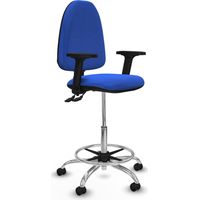 Piqueras y Crespo Taburete Aýna Bleu Ergonomique