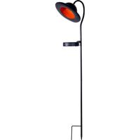 Steckleuchte Solarleuchte Gartenlampe Erdspieß IP44 Akku schwarz LED H 86 cm